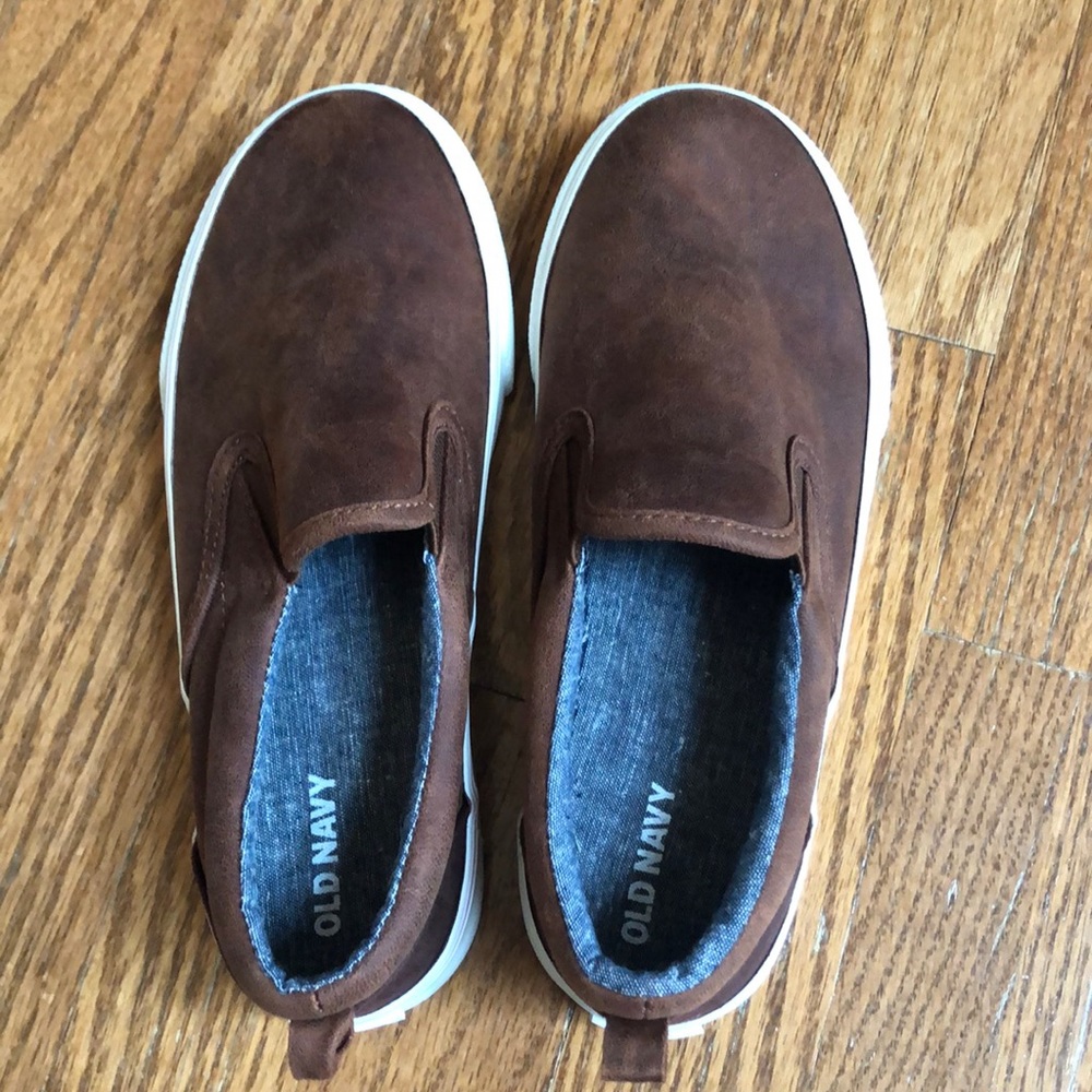 Old Navy Faux Suede Brown Loafers